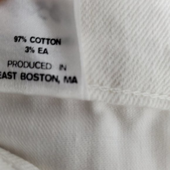 NWT BOSSI SPORTSWEAR White 3D Jeans Patron Of The New Edition HTF - Picture 9 of 13